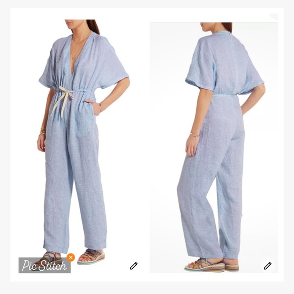 Solid + Striped The Cape Linen Jumpsuit